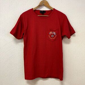 Abercrombie & Fitch Vintage 80's Red Royal Henley Yacht Club sz Small